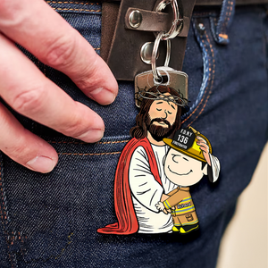 Personalized Gifts For Christians Keychain, Jesus Christ Support Your Job 02qhqn160125hg - Keychains - GoDuckee