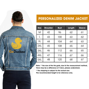 (ZIMO) Men Denim Jacket - Personalized Gifts For here Denim Jacket Quote/Design Mã - Denim Jacket - GoDuckee