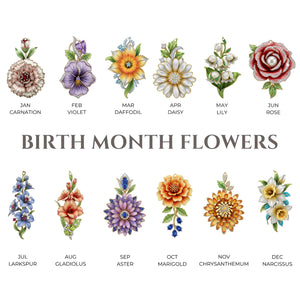 Birth Month Flower Earrings - Personalized Gifts For Her 03huti030725 - Earrings - GoDuckee