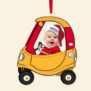 Custom Photo Gifts For Kids Driving Car Acrylic Ornament 04KALU131124 - Ornament - GoDuckee