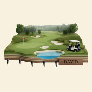 Golf Wood Key Hanger - Personalized Gifts For Golfers 01kilu201225 - Key Hanger - GoDuckee