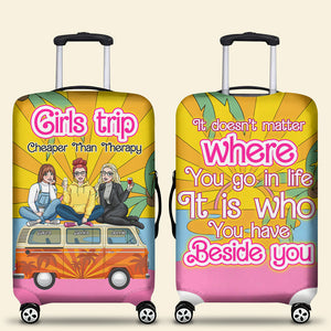 Personalized Gifts For Friends Luggage Cover Girls Trip 01XQLU241224HH - Luggage Covers - GoDuckee