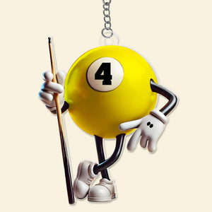 Personalized Gift For Friends Acrylic Keychain Billiard Balls 04OHLU161224 - Keychains - GoDuckee