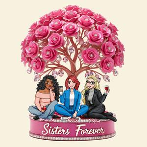 Sisters Forever Acrylic Plaque - Personalized Gift For Sister 01NALU200525 - Shaped Plaques - GoDuckee
