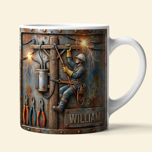 Lineman Coffee Mug - Personalized Gifts For Lineman Lovers 03tgta151225 - Coffee Mug - GoDuckee