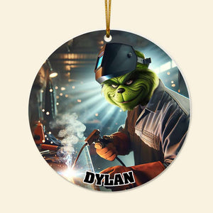 Personalized Gifts For Welder Ornament, How The Welder Saved Christmas 04QHLU041124 - Ornament - GoDuckee