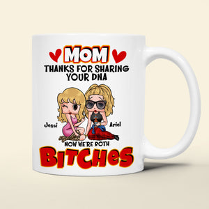 Personalized Gifts For Moms Coffee Mug Thanks For Sharing Your DNA 02TOLU130125HH - Coffee Mug - GoDuckee