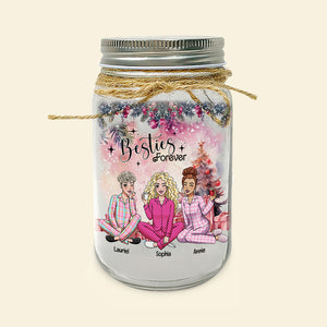 Personalized Gifts For Besties Mason Jar Light Christmas 04XQLU121024HH - Drink Jar - GoDuckee