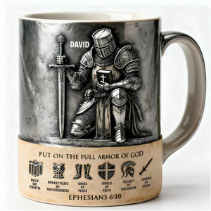 Full Armor Of God Coffee Mug - Personalized Gift For Christian 03TOLU251225 - Coffee Mug - GoDuckee