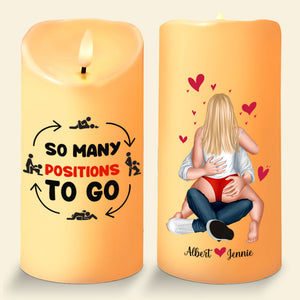 Personalized Gifts For Couples, Naughty Couple LED Candle 05TOLU301024HH - Led Candle - GoDuckee