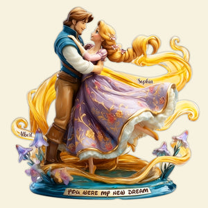 Romantic Couple Acrylic Plaque - Personalized Gifts For Couple 02TGLU060525 - Shaped Plaques - GoDuckee