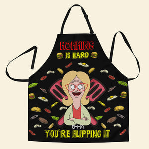 Personalized Gifts For Moms Aprons Momming Is Hard 03TOLU230125HG - Aprons - GoDuckee