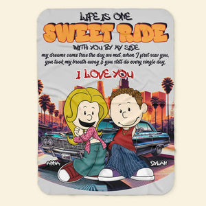 Personalized Gifts For Couple Blanket, Lowrider Car Lover 04QHLU030125HG - Blanket - GoDuckee