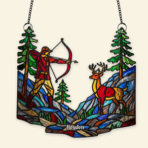 Hunter’s Shot Suncatcher Ornament - Personalized Christmas Gifts For Hunters 02OHLU070825 - Ornament - GoDuckee