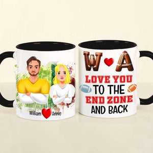 Personalized Gifts For Couple Love Football Sport Accent Mug 04XQLU221024 - Coffee Mug - GoDuckee