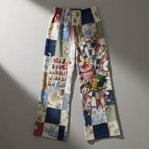 Cozy Patchwork Pajama Pants - Gift For Sewing Lovers 05PALU051225 - Pajama Pant - GoDuckee