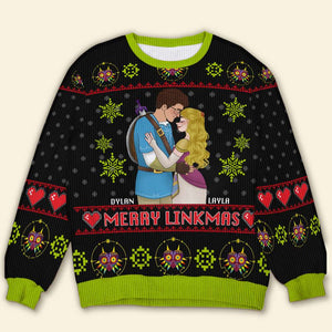 Personalized Gifts For Couple Love Game Christmas Ugly Sweater 04TGLU091124HG - Ugly Christmas Sweater - GoDuckee