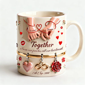 Couple Together Mug - Personalized Gifts For Couple 02NATA301225 - Coffee Mug - GoDuckee
