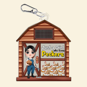 Personalized Gifts For Farmer Keychain Chicken Coop 06XQLU170225HH - Keychains - GoDuckee