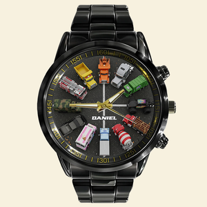 Mighty Trucks Men's Watch- Personalized Gifts For Truck Lovers 04NALU020825 - Men's Watch - GoDuckee