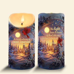 Cardinal From Heaven LED Candle - Personalized Memorial Keepsake For Loved Ones 02QHLU060925 - Led Candle - GoDuckee