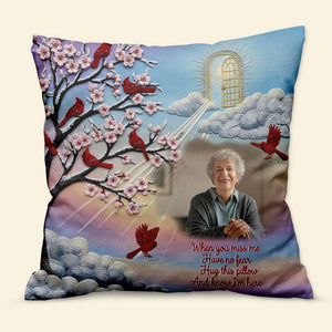 Memorial Square Pillow - Custom Photo Gifts For Heaven 03nalu140625 - Pillow - GoDuckee