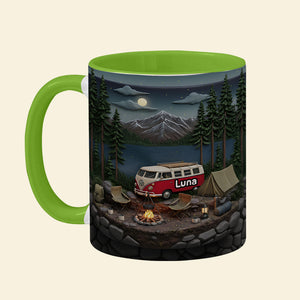 Camping Coffee Accent Mug - Personalized Gifts For Camping Lovers 02kita080126 - Coffee Mug - GoDuckee