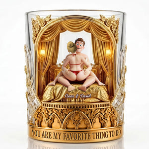 Naughty Couple Round Glass - Personalized Gifts For Couple 04ohlu080626