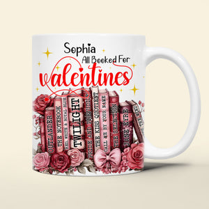 Customized Gifts For Book Lovers White Mug Valentine 02XQLU111224 - Coffee Mug - GoDuckee