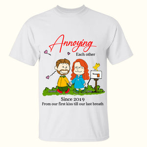 Personalized Gift For Couples 2D Shirt Annoying Each Other 01OHLU251224DA - Shirts - GoDuckee