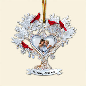 Cardinal Memory Custom Photo Ornament - Personalized Memorial Gift For Loved Ones 01TGLU180825 - Ornament - GoDuckee