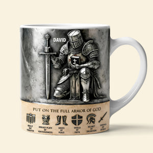 Full Armor Of God Coffee Mug - Personalized Gift For Christian 03TOLU251225 - Coffee Mug - GoDuckee