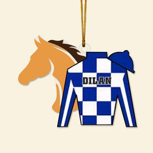 Personalized For Horse Riding Lovers, Christmas Acrylic Ornament 02OHLU171024 - Ornament - GoDuckee