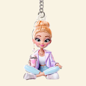 Adorable Doll Acrylic Keychain - Personalized Gifts For Her 04TGLU110625 - Keychains - GoDuckee