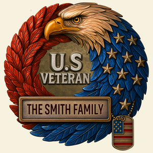 Veteran Family Metal Sign - Personalized Gifts For Family 02HULU210525 - Metal Signs - GoDuckee