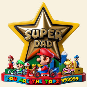 Super Speed Dad Acrylic Plaque - Personalized Gifts For Father 02TGLU090525 - Shaped Plaques - GoDuckee