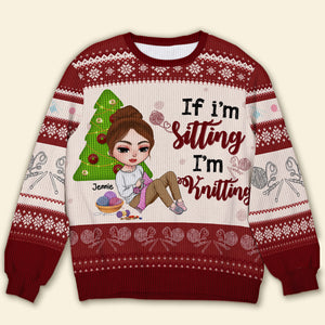 Personalized Gifts For Knitting Lover Ugly Sweater 01TOLU021124HH - Ugly Christmas Sweater - GoDuckee