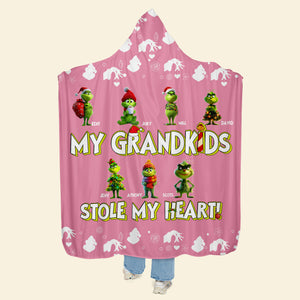 Personalized Christmas Gifts For Grandma Wearable Blanket Hoodie 02kalu111124 - Blanket - GoDuckee