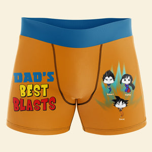 Personalized Gifts For Dad Men's Boxers Dad's Best Blasts 05qhqn230124ha - Boxers & Briefs - GoDuckee