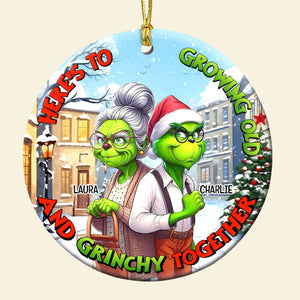 Personalized Gifts For Old Couple Christmas Ornament 02tolu180924 - Ornament - GoDuckee