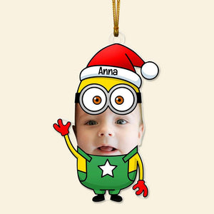 Custom Photo Gifts For Kid Ornament Christmas 01XQLU280924 - Ornament - GoDuckee