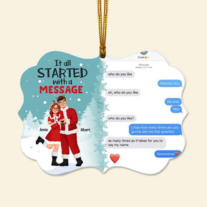 Personalized Gifts For Couple Christmas Ornament 02TOLU011024PA - Ornament - GoDuckee