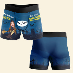 Custom Photo Gifts For Couple, This Is Her Magic Wand Man Boxer 01TOLU290824 - Boxer Briefs - GoDuckee