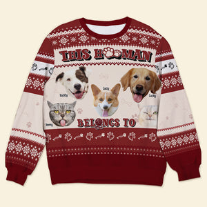 Custom Photo Gifts For Pet Lover Christmas Ugly Sweater 01TOLU071024 - Ugly Christmas Sweater - GoDuckee