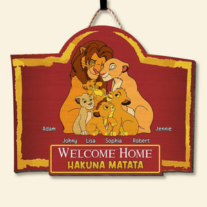 Personalized Gifts For Family Wood Sign, Welcome Home No Worries 01QHLU120824HG - Wood Sign - GoDuckee