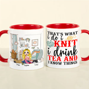 Personalized Gifts For Knitting Girl Coffee Mug 03xqdc030824hh - Coffee Mug - GoDuckee