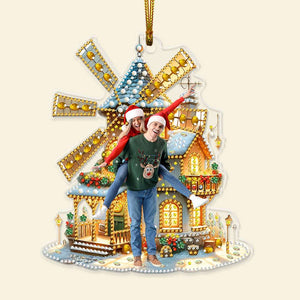 Custom Photo Gifts For Couple Ornament 03dglu240924 - Ornament - GoDuckee