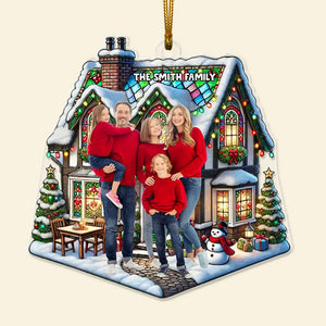 Custom Photo Gifts For Family Ornament 04DGLU240924 Family Christmas - Ornament - GoDuckee