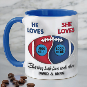 Personalized Gifts For Couple American Football Coffee Mug 02hupu031024 - Coffee Mug - GoDuckee