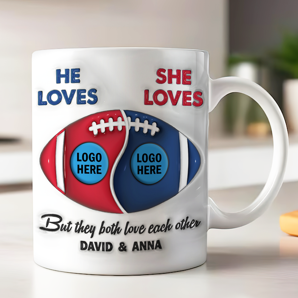 Personalized Gifts For American Football-loving Couple Coffee Mug 04hupu230125 - Coffee Mug - GoDuckee